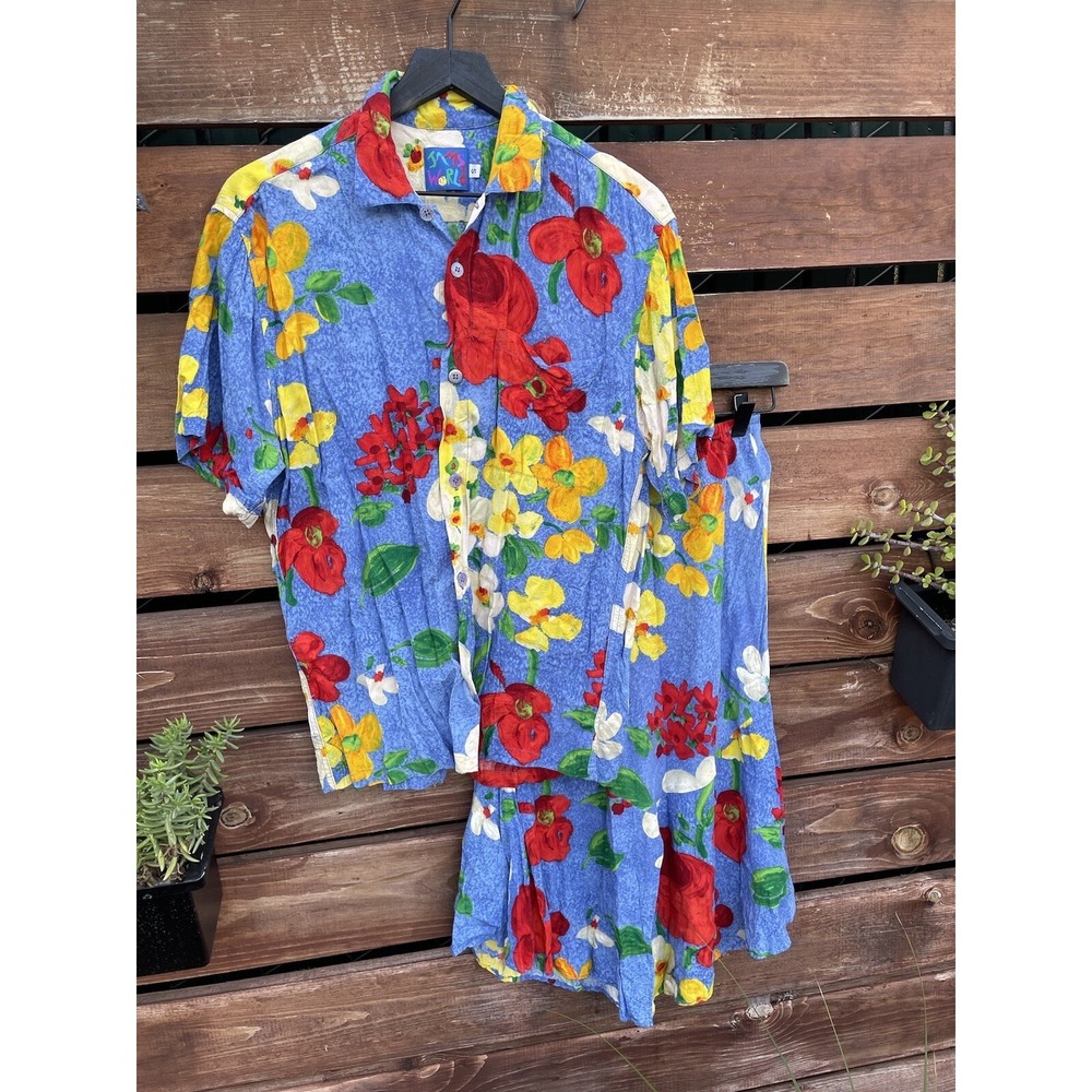 Jams World floral 2 Piece Boho Beach Skirt set *Size Small